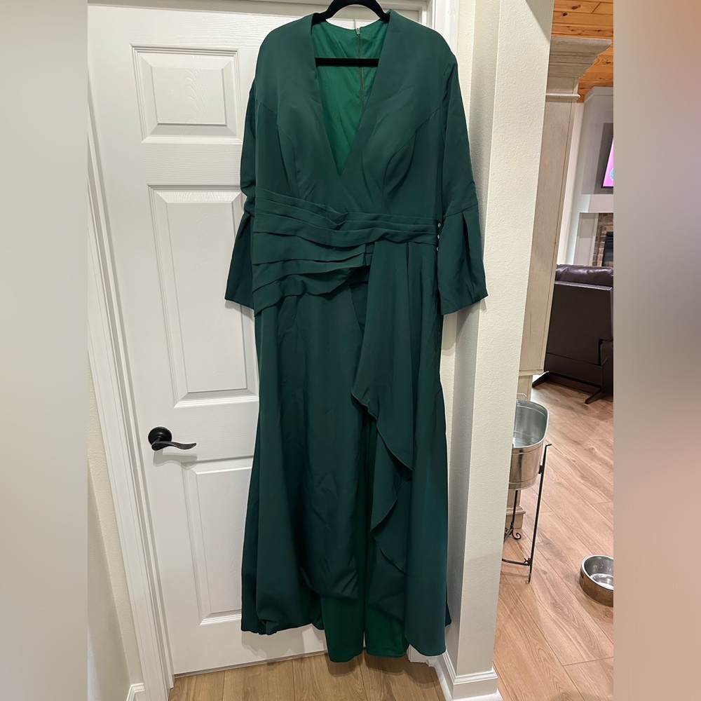 Dark green formal dress